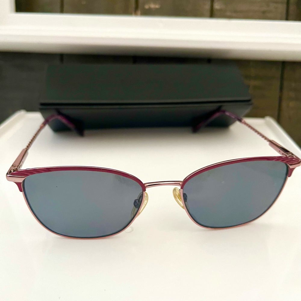 ESCADA Cat Eye Metal Eyeglasses Flex Temples VESB42K COL08P2 54 17 135 W/ Case